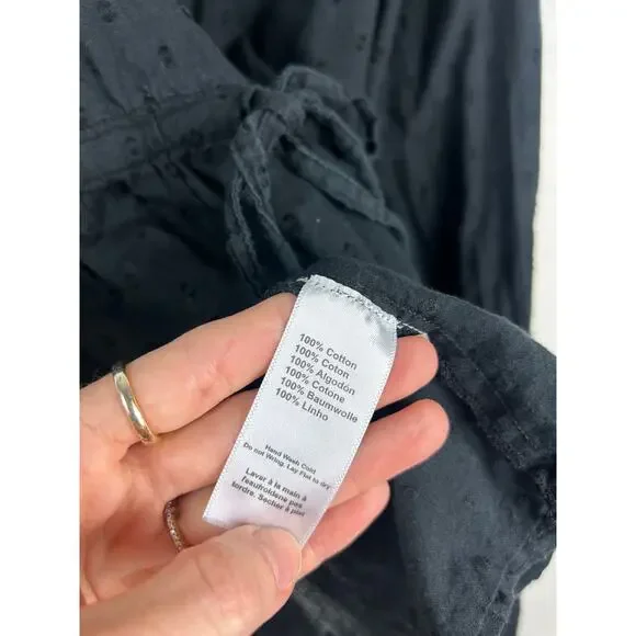 Emerson Fry Lucybella Textured Top Black Sz XS/S Victorian - Picture 6 of 9